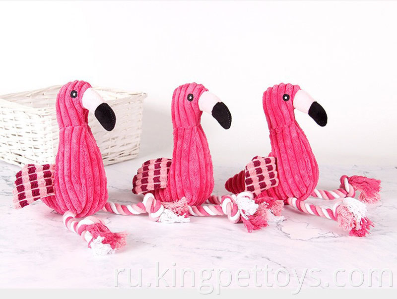 Stuffed Pet Plush Toy Flamingo
